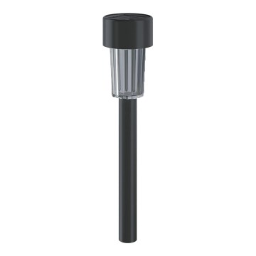 Aigostar - LED Saulės energijos šviestuvas su jutikliu soumraku LED/0,006W/1,2V 40 mAh 29,5 cm juoda 6500K IP44