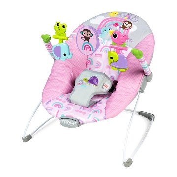 Bright Starts - Kūdikių vibruojantis rokeris PINK PARADISE 1xLR14