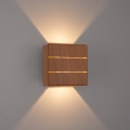 Brilagi -LED Lauko sieninis šviestuvas DOUBLERAY LINE LED/6W/230V medžio dekoras IP54