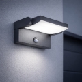Brilagi - LED lauko sieninis šviestuvas su jutikliu ANKLE LED/18W/230V 4000K IP65 antracitas