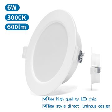 Aigostar - LED įleidžiamas lubinis šviestuvas LED/6W/230V 3000K diametras 11,8 cm balta