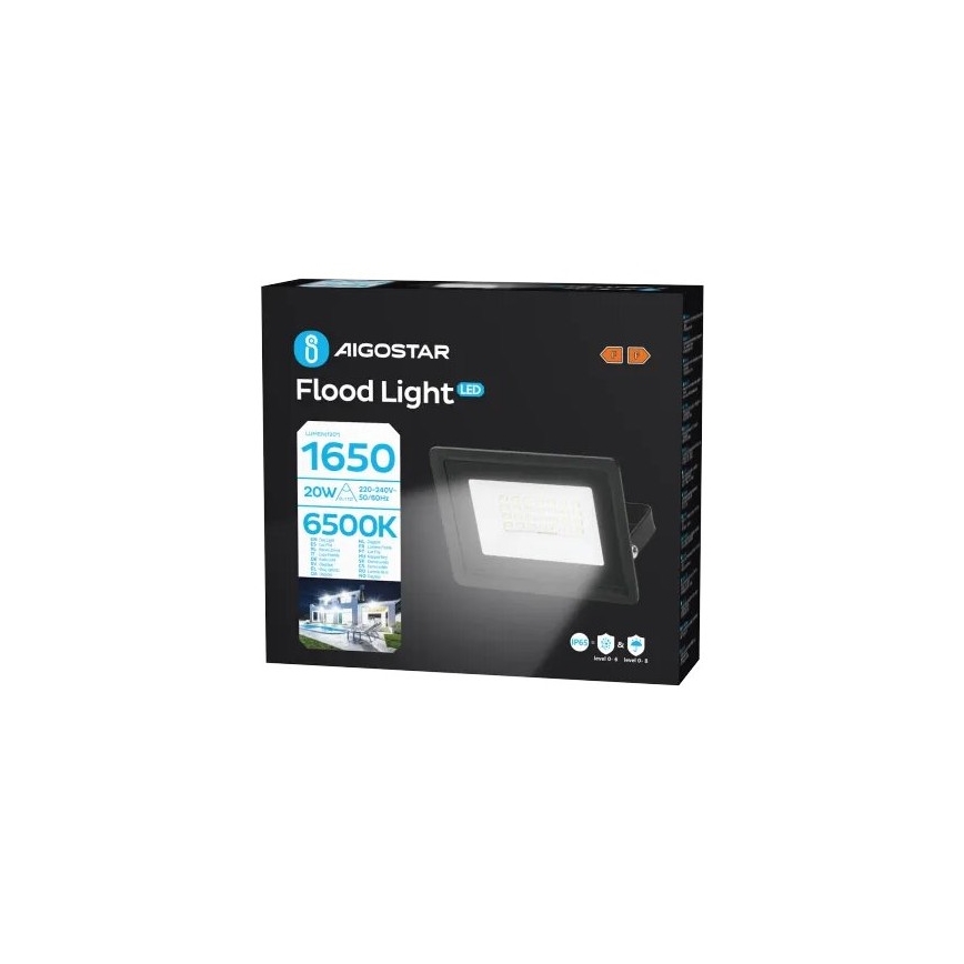 Aigostar - LED prožektorius LED/20W/230V 6500K IP65