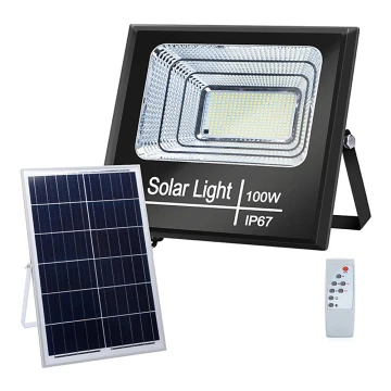 Aigostar - LED Reguliuojamas saulės energijos prožektorius LED/100W/3,2V IP67 + VP