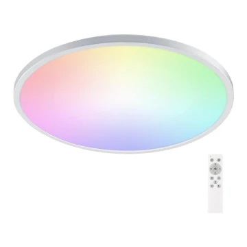 Aigostar - LED RGB Pritemdomas sieninis vonios šviestuvas LED/24W/230V 3000-6500K diametras 42 cm IP44 + nuotolinio valdymo pultas