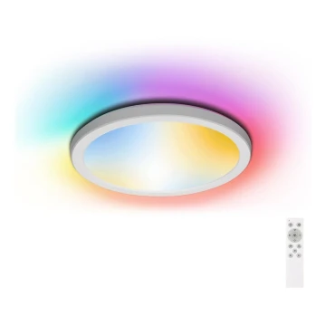 Aigostar - LED RGB Pritemdomas vonios lubinis šviestuvas LED/18W/230V 3000-6500K d. 30 cm IP44 + nuotolinio valdymo pultelis