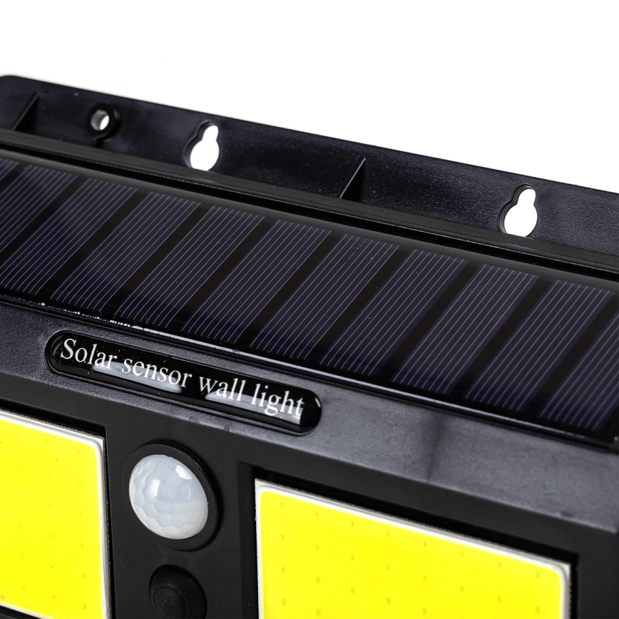 Aigostar - LED sieninis šviestuvas su jutikliu, įkraunamas saulės energija LED/20W/5,5V 6500K IP65