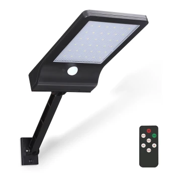 Aigostar - LED šviesos reguliavimas saulės lempa su jutikliu LED/2,3W/5,5V IP65 + nuotolinio valdymo pultas