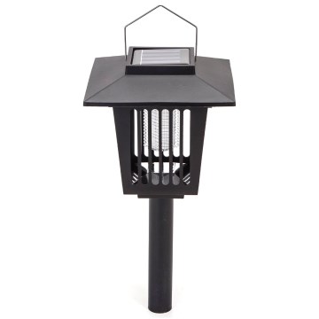 Aigostar - LED šviestuvas, įkraunamas saulės energija su vabzdžių gaudykle LED/0,03W/1,2V 55,2cm juoda 6500K IP44