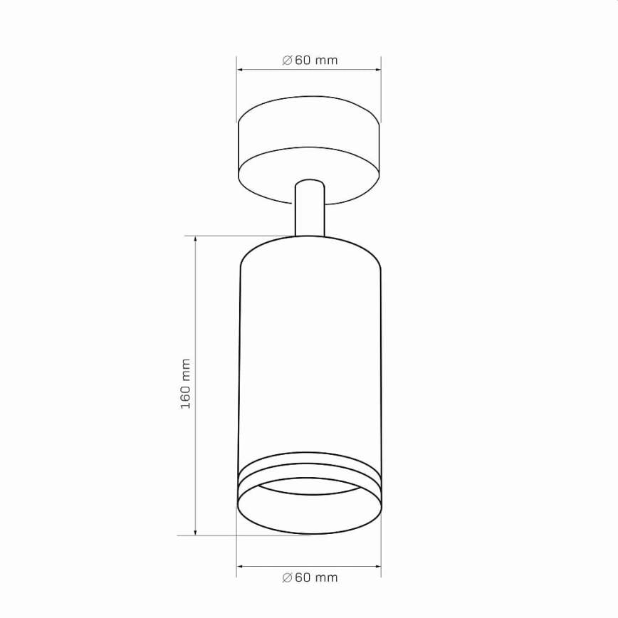 Akcentinis apšvietimas PARYŽIUS 1xGU10/10W/230V juoda