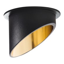 Akcentinis įleidžiamas šviestuvas SPAG 35W juoda/auksas