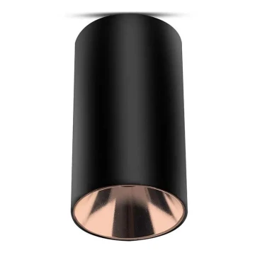 Akcentinis šviestuvas 1xGU10/35W/230V juodas/rožinis auksas