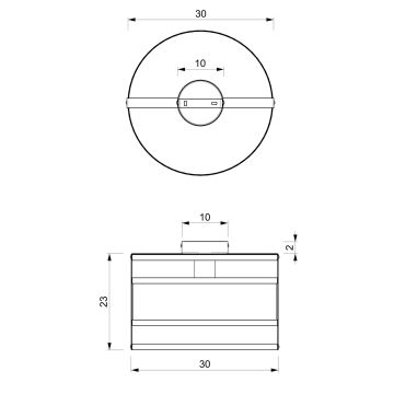 Ant pagrindo montuojamas sietynas RIM 1xE27/60W/230V juodas/aukso