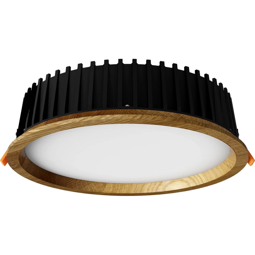 APLED - LED įleidžiamas lubinis šviestuvas RONDO WOODLINE LED/18W/230V 4000K diametras 26 cm ąžuolas medžio masyvo