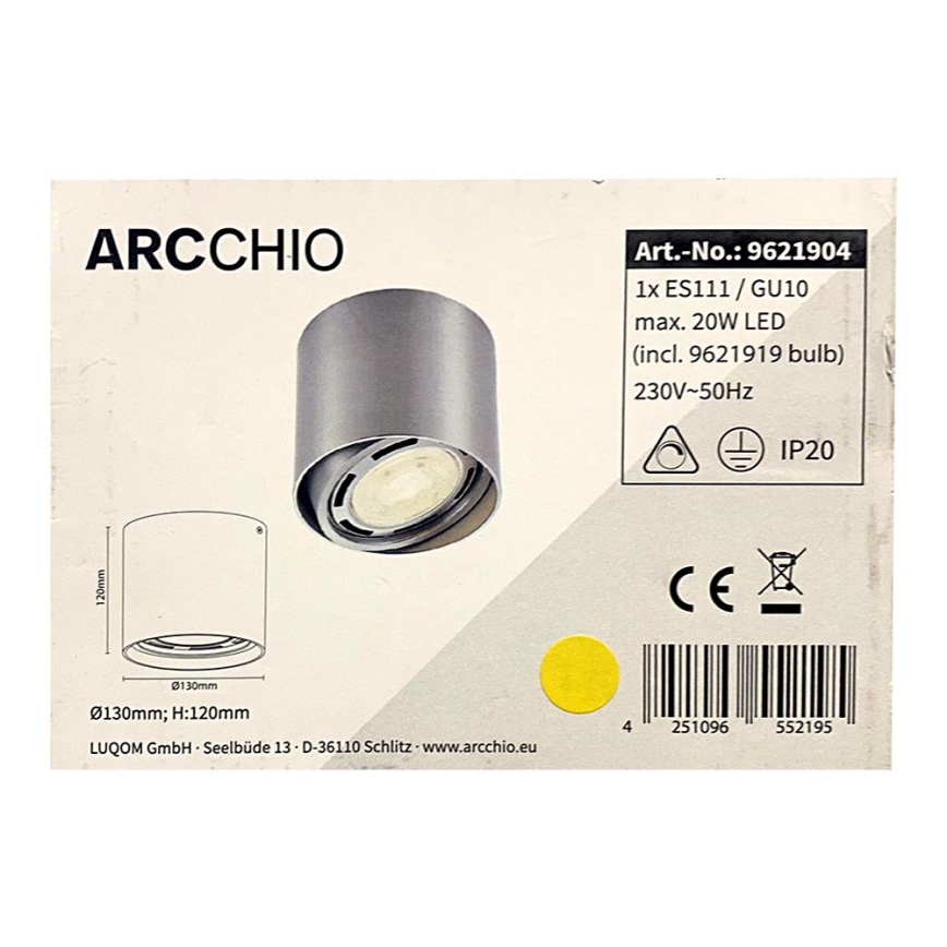 Arcchio - LED Akcentinis šviestuvas ROSALIE 1xGU10/ES111/11,5W/230V