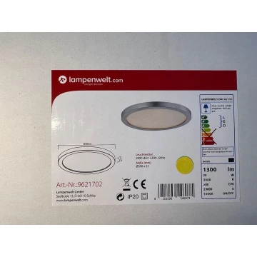 Arcchio - LED Reguliuojamas lubinis šviestuvas SOLVIE LED/20W/230V