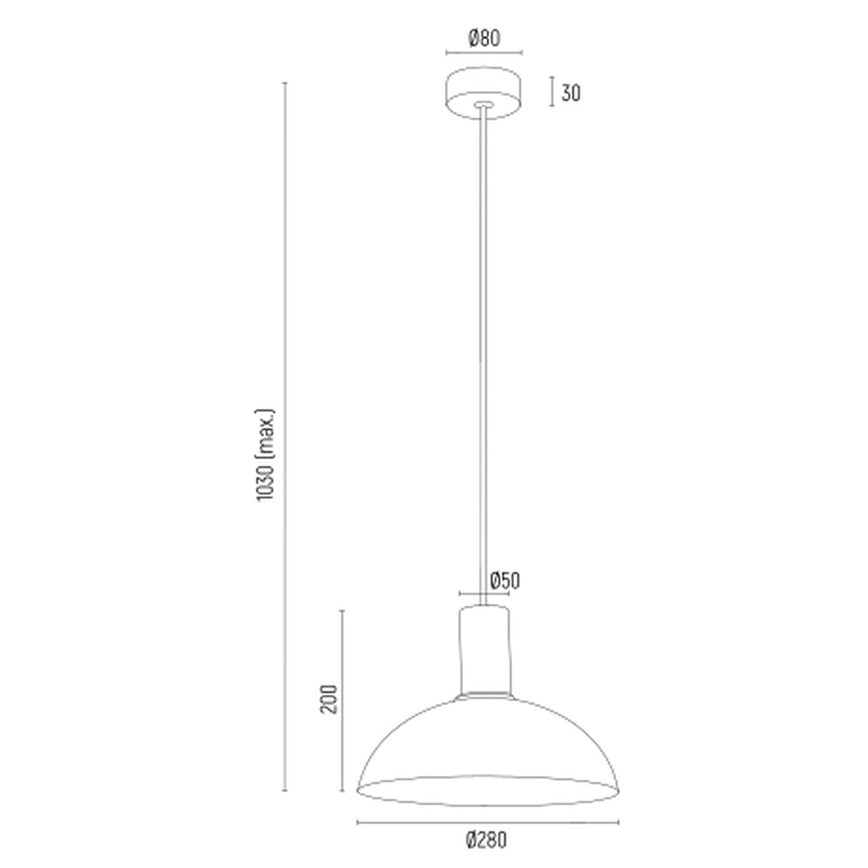 Argon 4220 - Pakabinamas sietynas SINES 1xE27/15W/230V d. 28 cm baltas