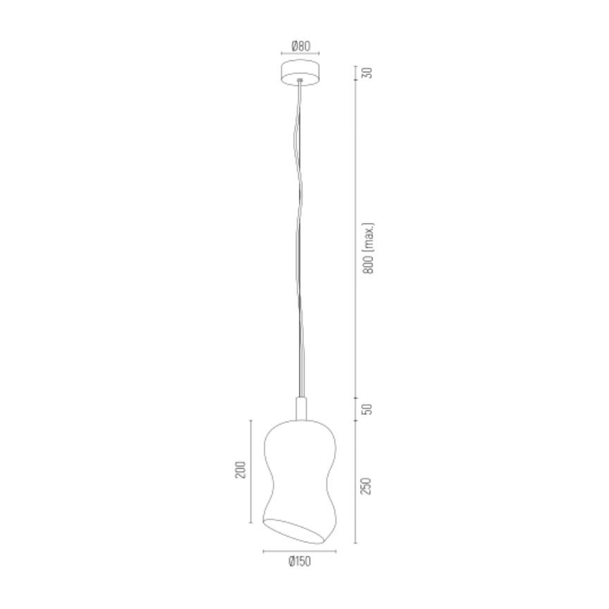 Argon 4742 - Pakabinamas sietynas DEPORTIVO 1xE27/15W/230V