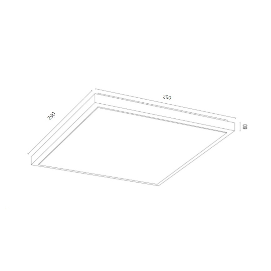 Argon 7180 – Lubinis šviestuvas CARLSON 2xE27/15W/230V 29x29 cm juodas