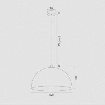 Argon 8244 - Pakabinamas sietynas BONITA 1xE27/15W/230V mėlynas