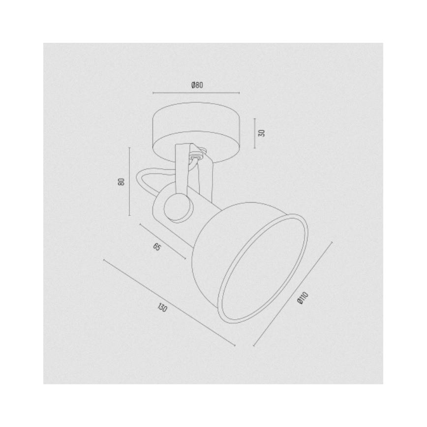 Argon 8248 - Akcentinis šviestuvas LENORA 1xE14/7W/230V aukso/juodas