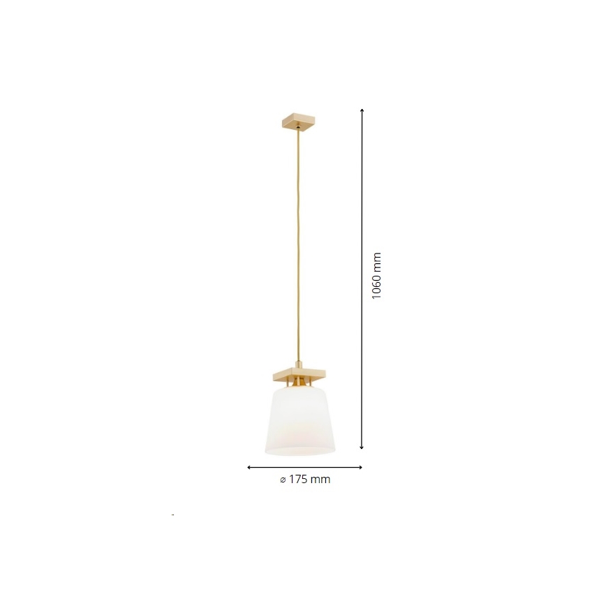 Argon 8261 - Pakabinamas sietynas ARDEN 1xE27/15W/230V auksas