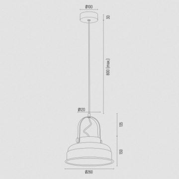 Argon 8284 - Pakabinamas sietynas DAKOTA 1xE27/15W/230V baltas