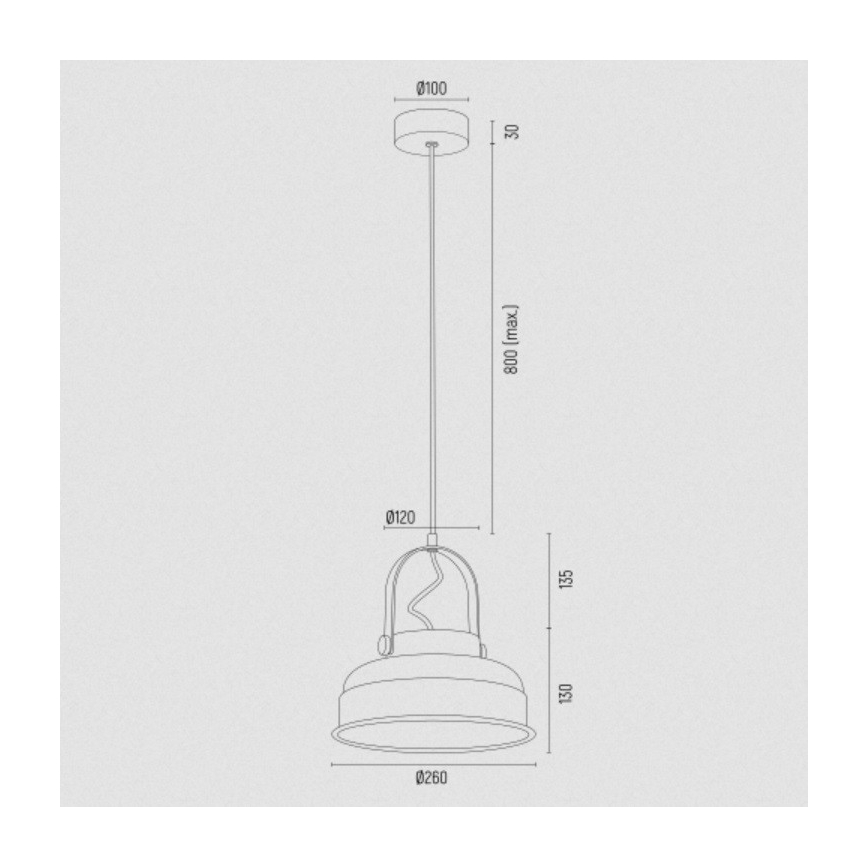 Argon 8284 - Pakabinamas sietynas DAKOTA 1xE27/15W/230V baltas