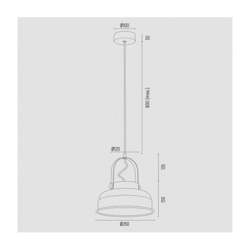 Argon 8285 - Pakabinamas sietynas DAKOTA 1xE27/15W/230V juodas