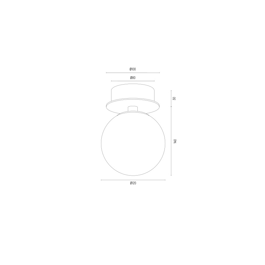 Argon 8504 - Sieninis šviestuvas PALOMA 1xE14/7W/230V auksas/balta