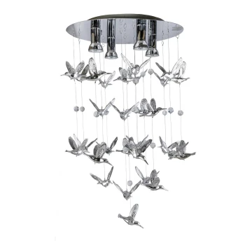 Azzardo AZ2449 - Sietynas, kabinamas ant virvės BIRDS 4xGU10/40W/230V