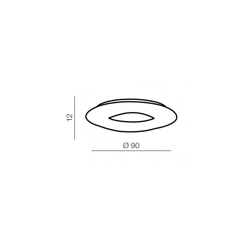 Azzardo AZ2671 - LED Pritemdomas lubinis šviestuvas DONUT LED/216W/230V + VP