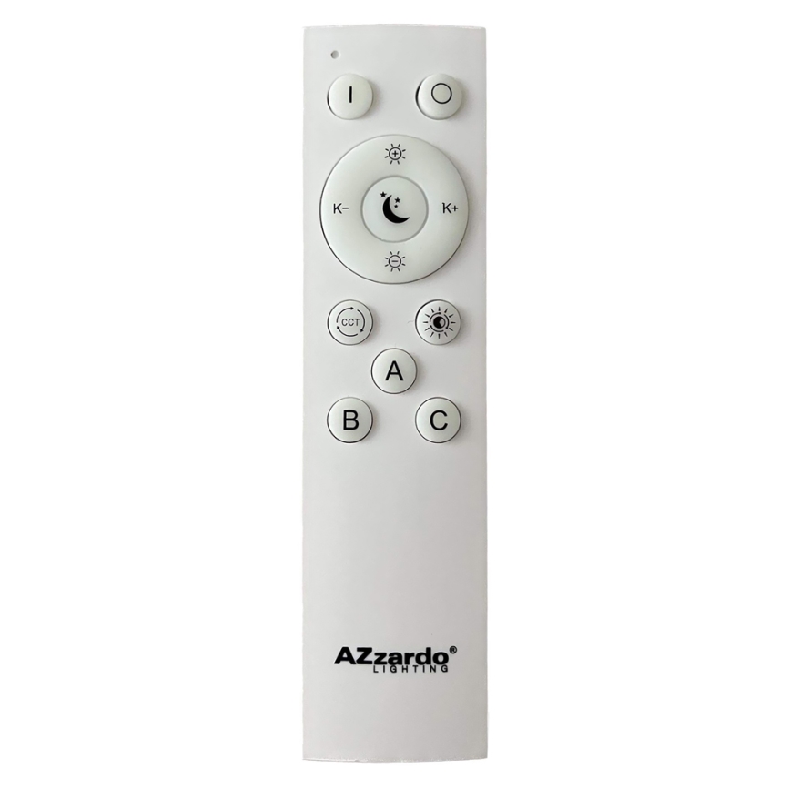 Azzardo AZ4994 - LED Pritemdomas lubinis šviestuvas SANTANA LED/80W/230V ruda + nuotolinio valdymo pultas