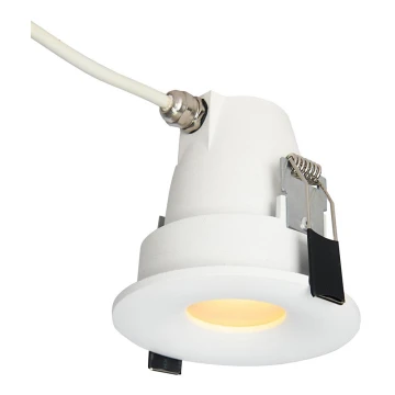 Azzardo AZ5389 - Įleidžiamas vonios šviestuvas ROMOLO 1xGU10/50W/230V IP65 balta