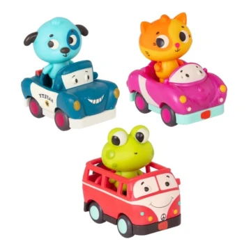 B-Toys - Šviečiantys automobiliai su melodija 3xAG13