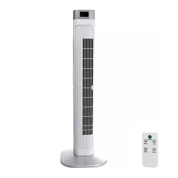 Bokštinis ventiliatorius su temperatūros indikatoriumi ir Nuotolinio valdymo pultu 55W/230V