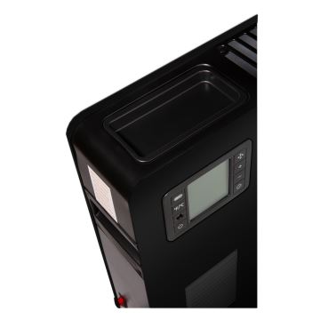 Brilagi - Elektrinis konvektorius šildytuvas 1000/1300/2300W LCD/timer/TURBO/termostatas juoda + nuotolinio valdymo pultas
