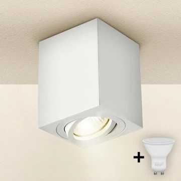 Brilagi - LED Akcentinis apšvietimas MIA 1xGU10/30W/230V 100x80 mm balta