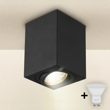 Brilagi - LED Akcentinis apšvietimas MIA 1xGU10/30W/230V 100x80 mm juoda