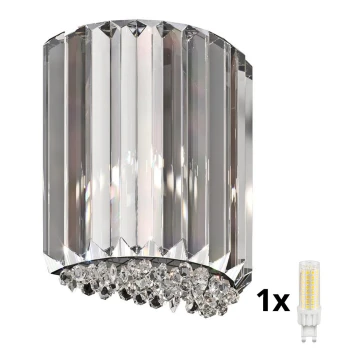 Brilagi - LED Krištolinis sieninis šviestuvas GLAMOUR 1xG9/42W/230V