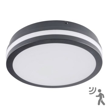 Brilagi - LED lauko šviestuvas su jutikliu BENE LED/18W/230V diametras 22 cm antracitas IP54