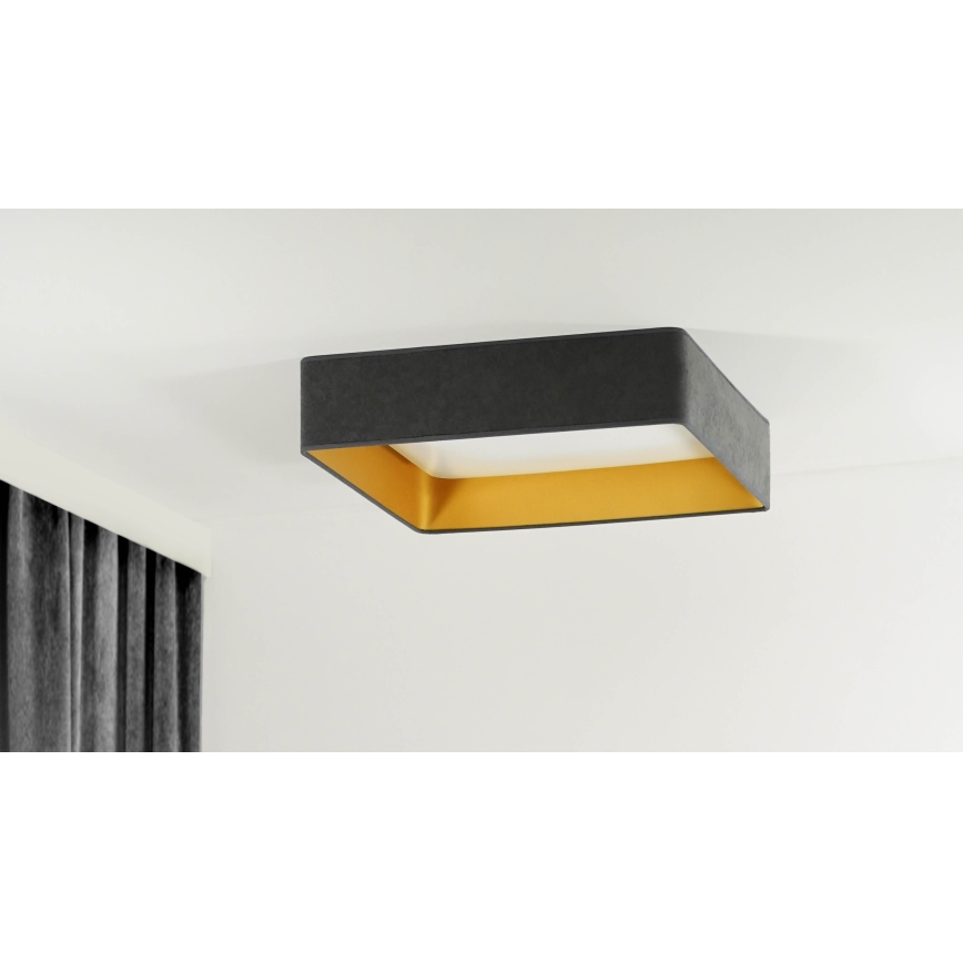 Brilagi - LED lubinis šviestuvas VELVET SQUARE LED/24W/230V pilka