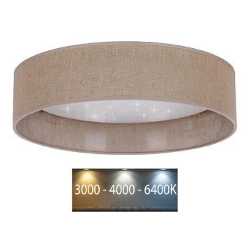 Brilagi - LED Lubinis šviestuvas VELVET STAR LED/36W/230V d. 55 cm 3000K/4000K/6400K rudas