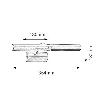 Brilagi - LED paveiklo šviestuvas DANAE 2xE14/6W/230V balta