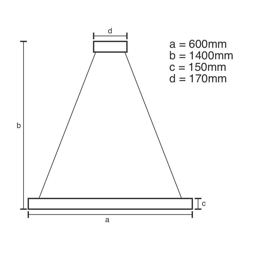 Brilagi - LED pritemdomas krištolo sietynas ant virvelės HALO LED/40W/230V + nuotolinio valdymo pultas