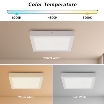 Brilagi - LED pritemdomas lubinis vonios šviestuvas FRAME SMART LED/24W/230V 3000-6000K IP44 balta + nuotolinio valdymo pultas