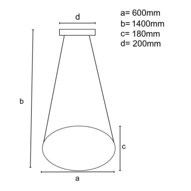 Brilagi - LED Reguliuojamas pakabinamas sietynas COSMOWAVE LED/70W/230V 3000-6500K balta + nuotolinio valdymo pultas