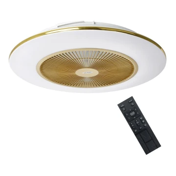 Brilagi - LED Reguliuojamas šviestuvas su ventiliatoriumi AURA LED/38W/230V 3000-6000K aukso + valdymo pultas