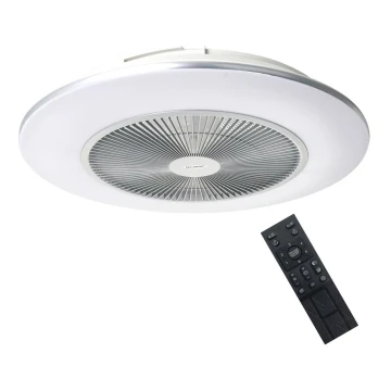 Brilagi - LED Reguliuojamas šviestuvas su ventiliatoriumi AURA LED/38W/230V 3000-6000K sidabras + valdymo pultas
