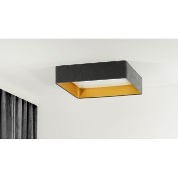 Brilagi - LED Pritemdomas lubinis šviestuvas VELVET SQUARE LED/24W/230V 3000/4000/6500K + nuotolinio valdymo pultas pilka