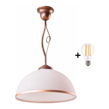 Brilagi - LED sietynas ANTICO 1xE27/60W/230V bronzinė patina